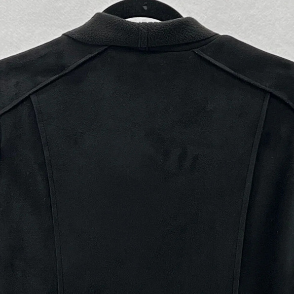 BAGATELLE Blazer Jacket Women's Size M Asymmetric Zip Front Fleece-Lined Black - Picture 6 of 11